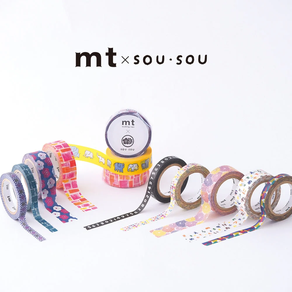 MT x SOU・SOU Washi Tape Kiku Zukushi - Image 4