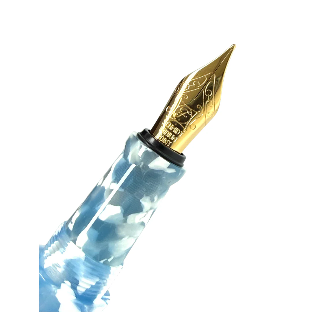 Onishi Hand Made POCKET Fountain Pen (NEW!) - Sora Blue - Image 2