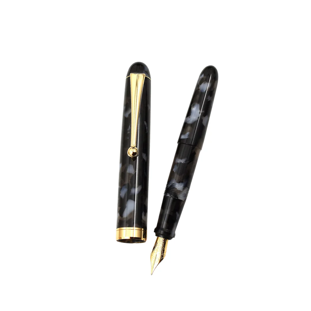 Onishi Hand Made POCKET Fountain Pen with CLIP - Black - Image 2