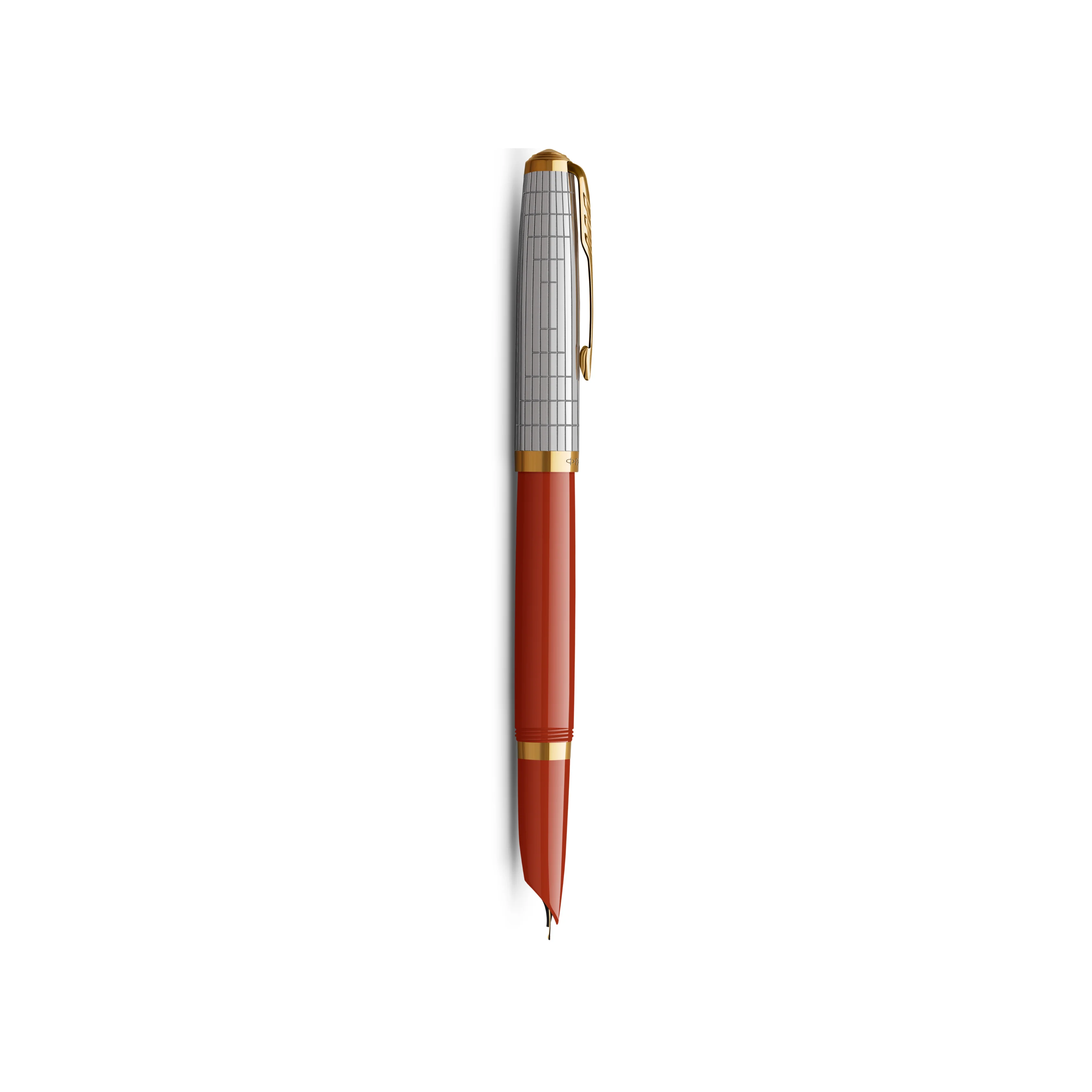 Parker 51 Premium Red Grid GT Fountain Pen - Medium Nib - Image 2