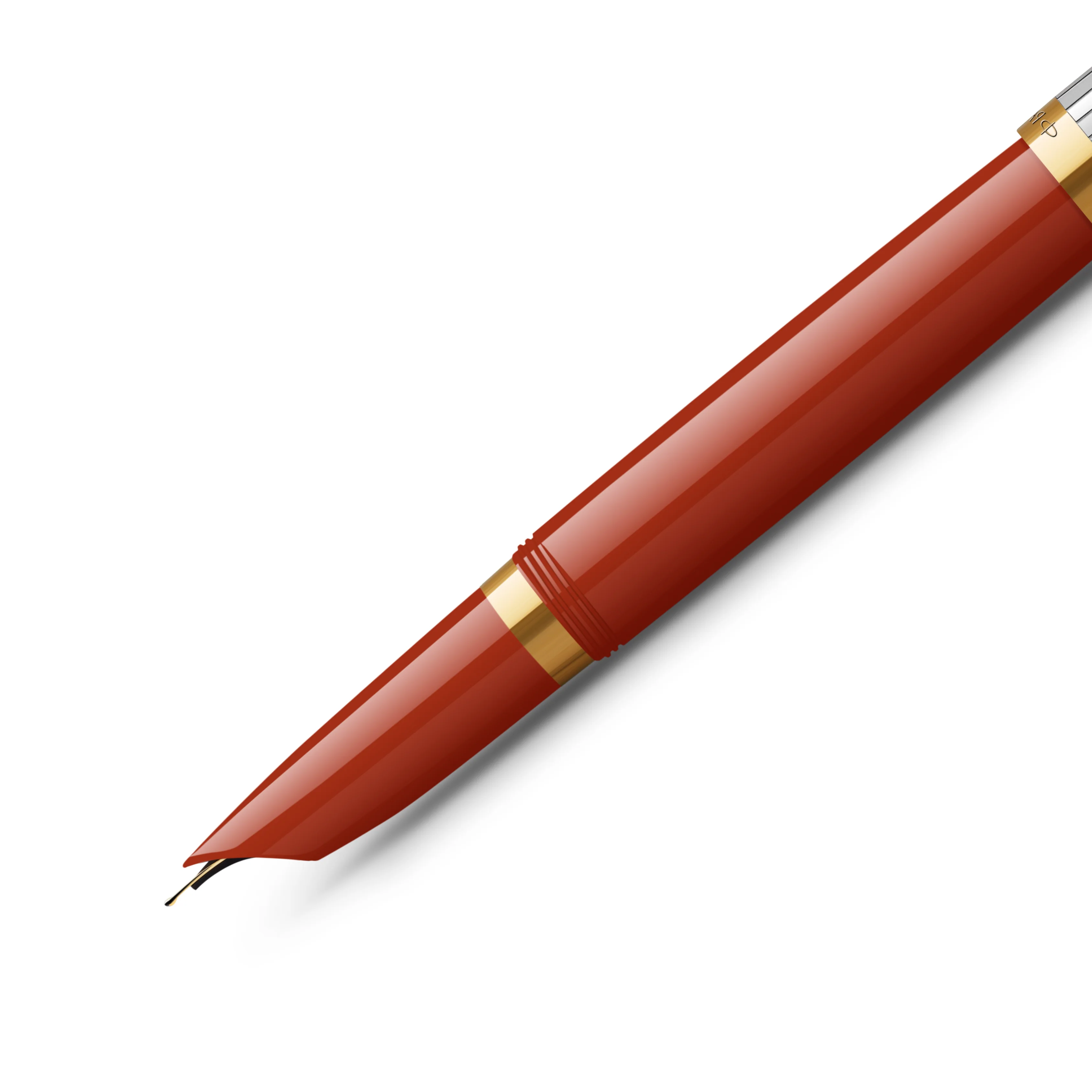 Parker 51 Premium Red Grid GT Fountain Pen - Medium Nib - Image 3