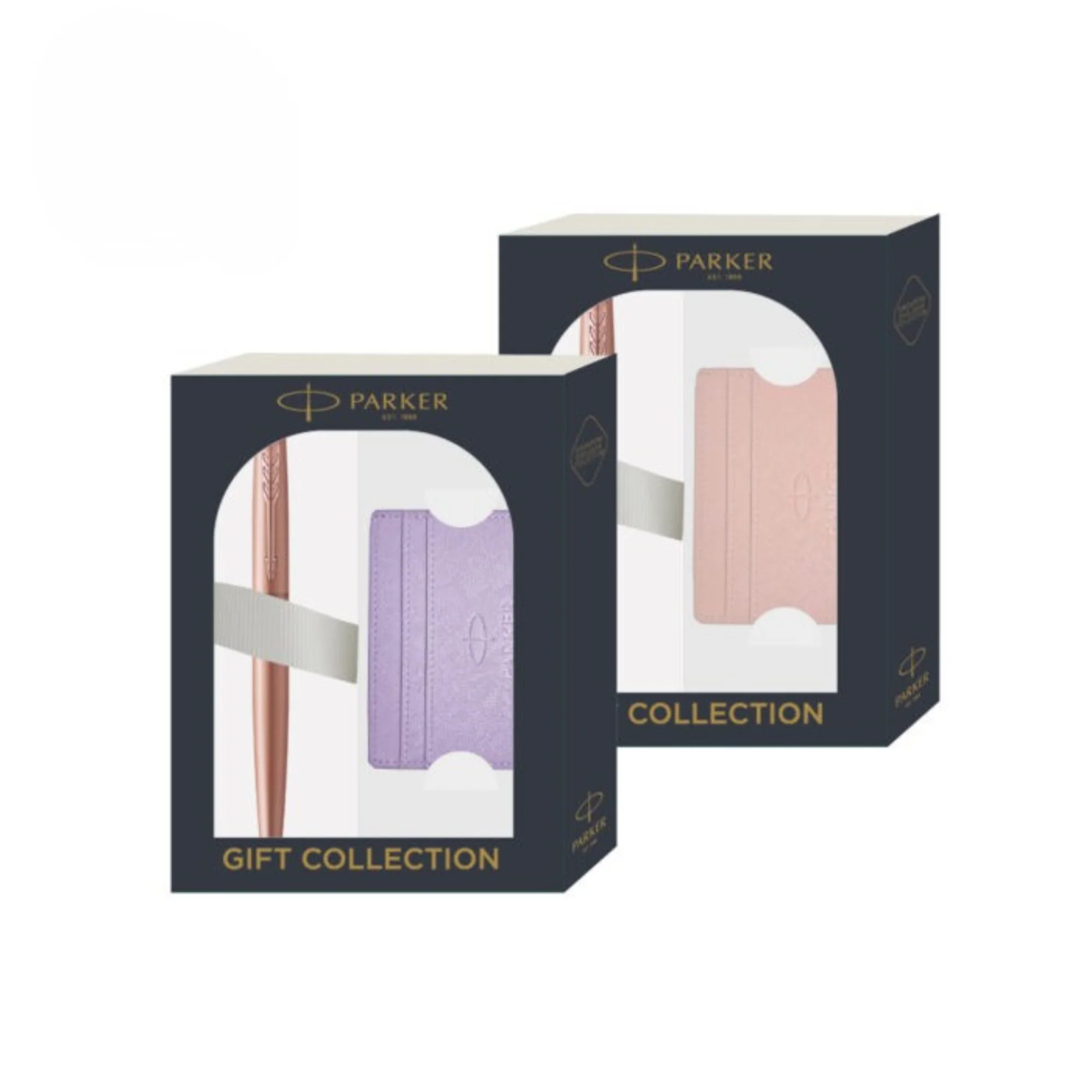 Parker Giftset Jotter XL Pink Gold PGT BP with Card Case in Lilac OR Pink | Ballpoint Pen