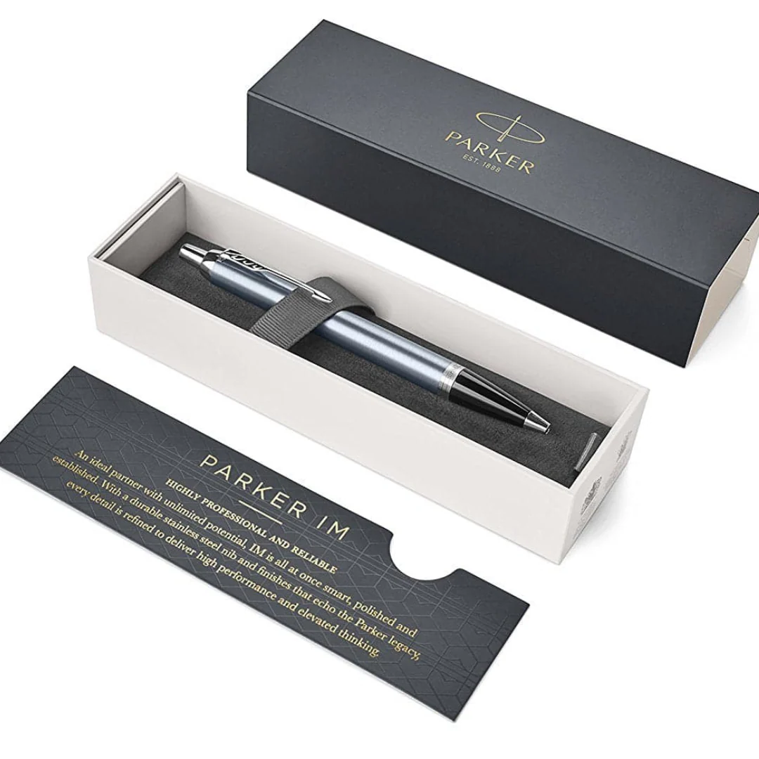 Parker IM Blue Grey CT Ballpoint Pen - Image 7