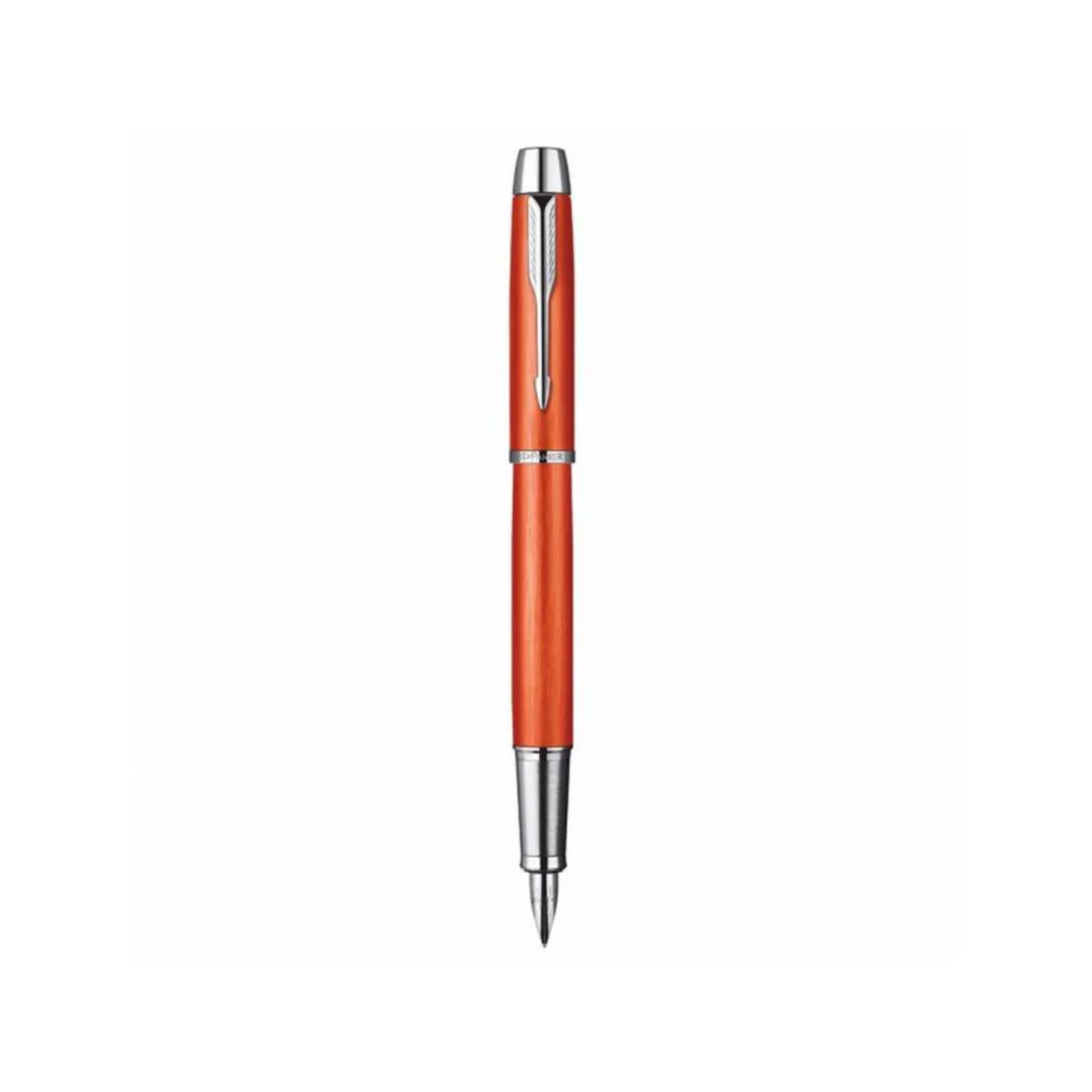 Parker IM Premium Fountain Pen - Big Red with Chrome Trims - Image 2