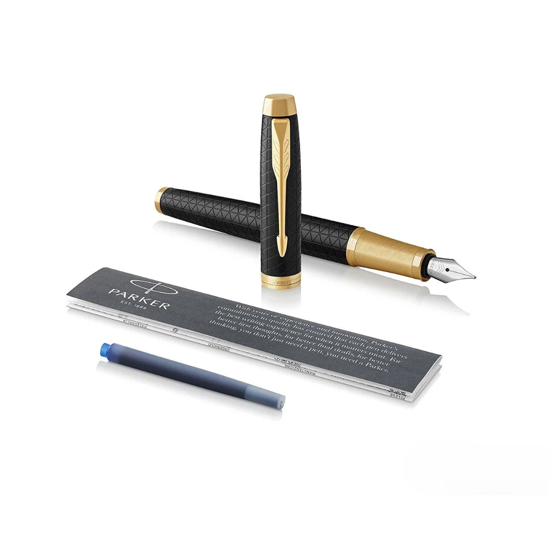 Parker IM Premium Fountain Pen - Black with Gold Trims - Image 10