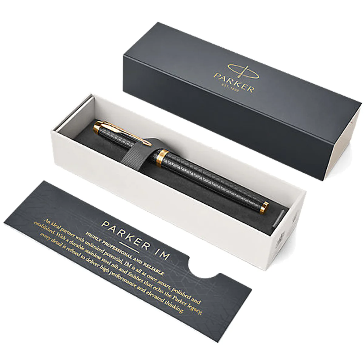 Parker IM Premium Fountain Pen - Black with Gold Trims - Image 11