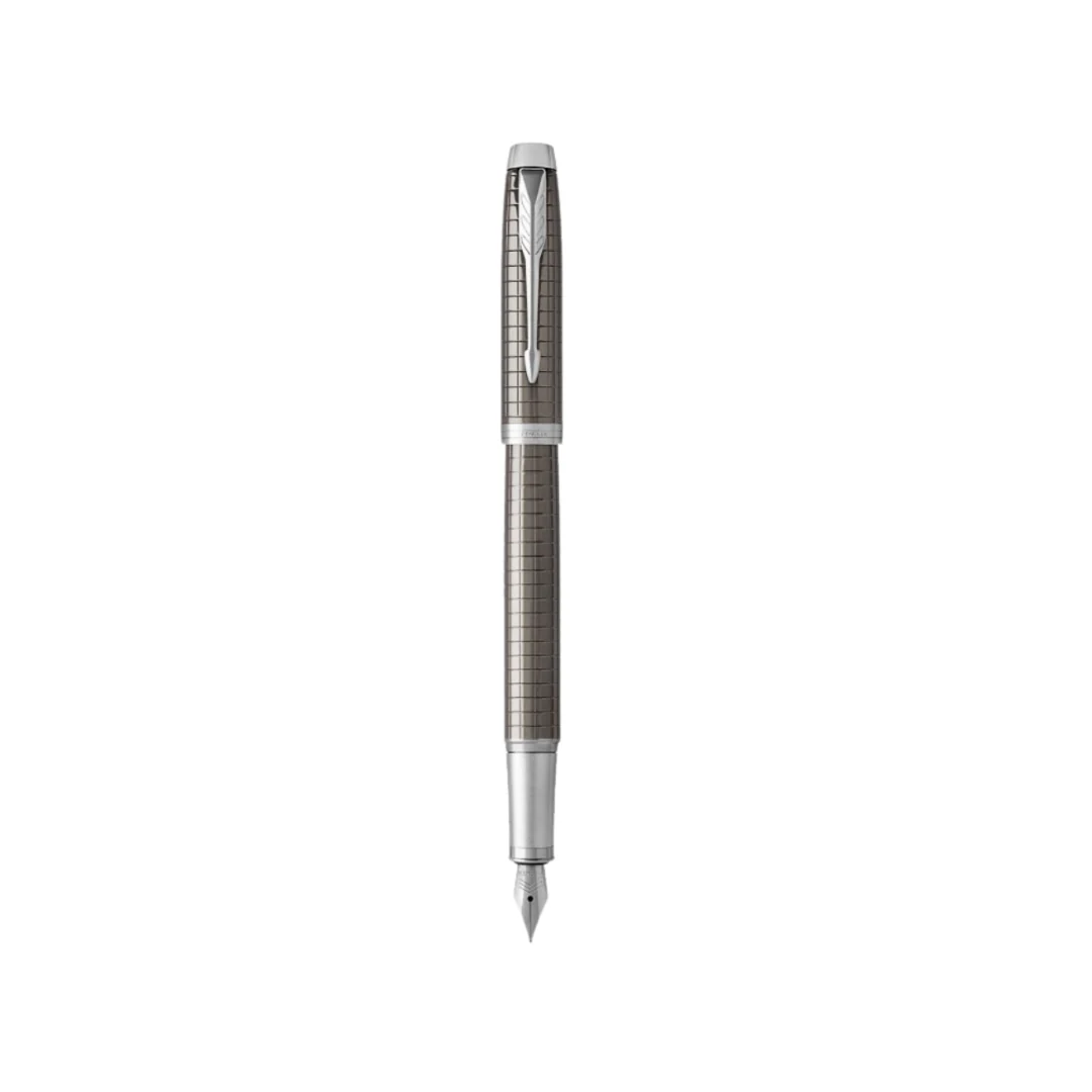 Parker IM Premium Fountain Pen - Dark Espresso with Chrome Trims - Image 2