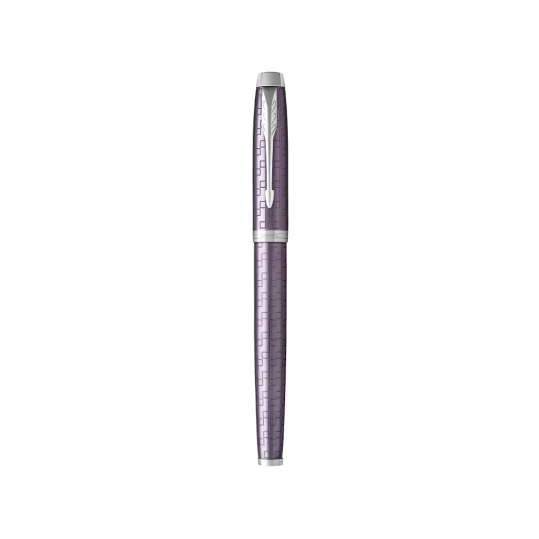 Parker IM Premium Fountain Pen - Dark Violet with Chrome Trims - Image 3
