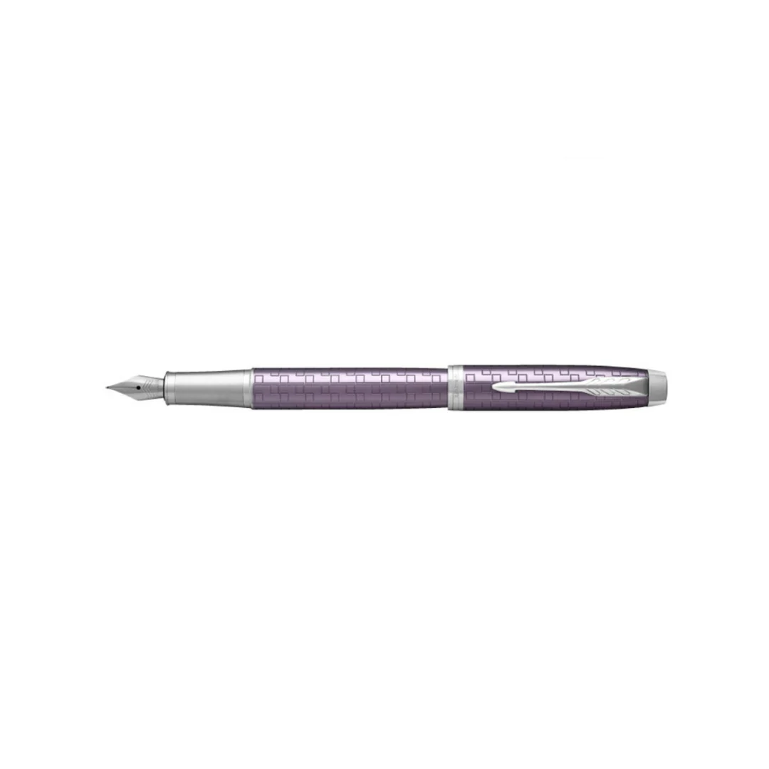 Parker IM Premium Fountain Pen - Dark Violet with Chrome Trims - Image 4