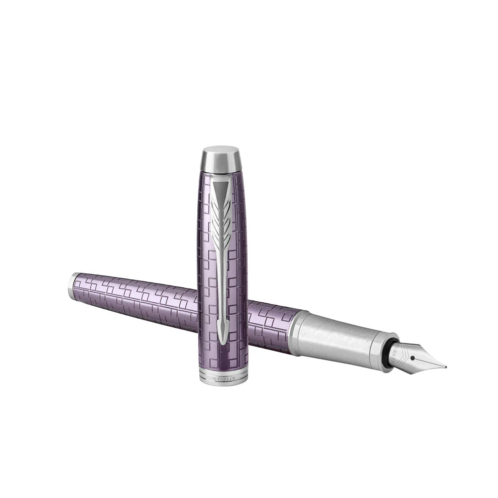 Parker IM Premium Fountain Pen - Dark Violet with Chrome Trims - Image 5