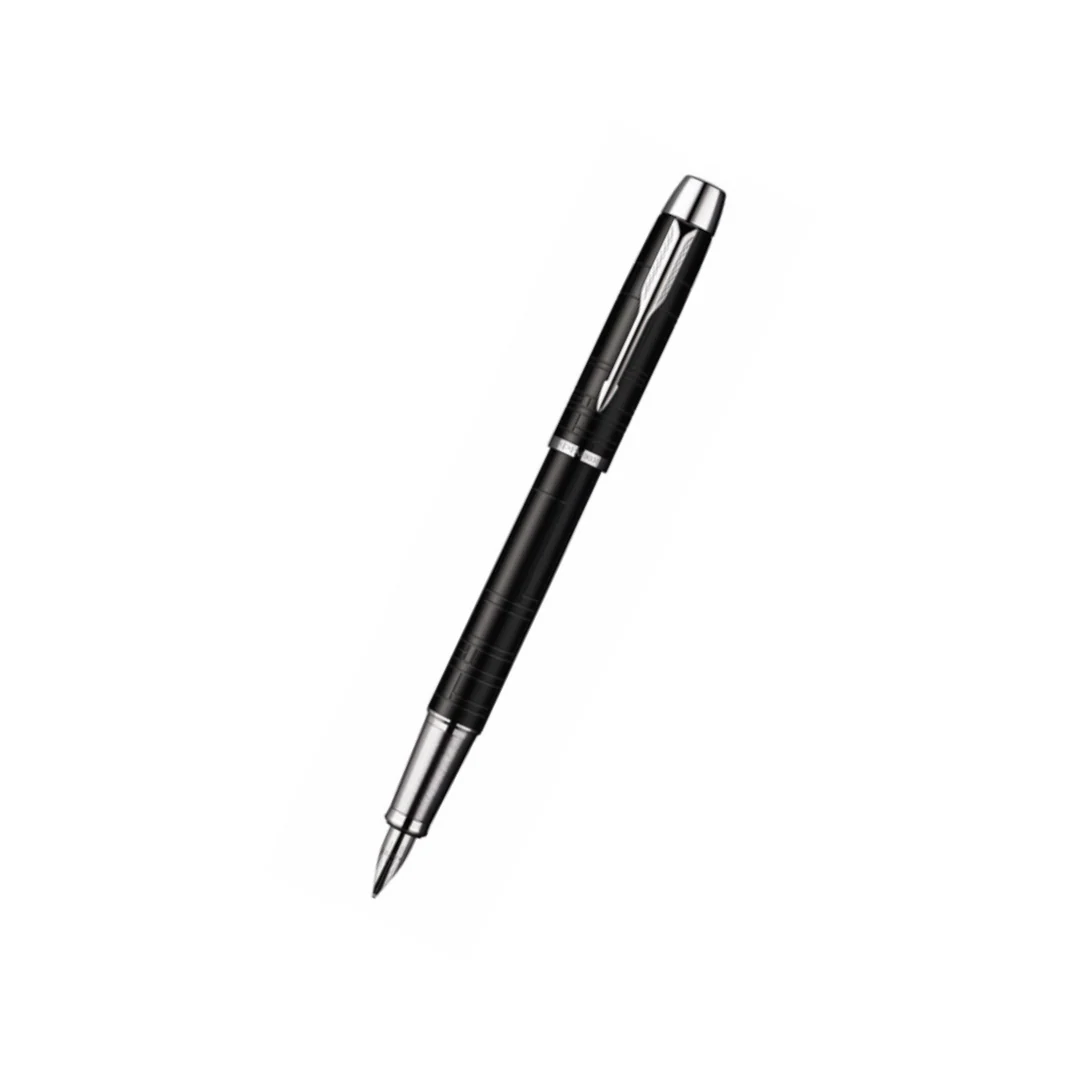 Parker IM Premium Fountain Pen - Matte Black with Chrome Trims