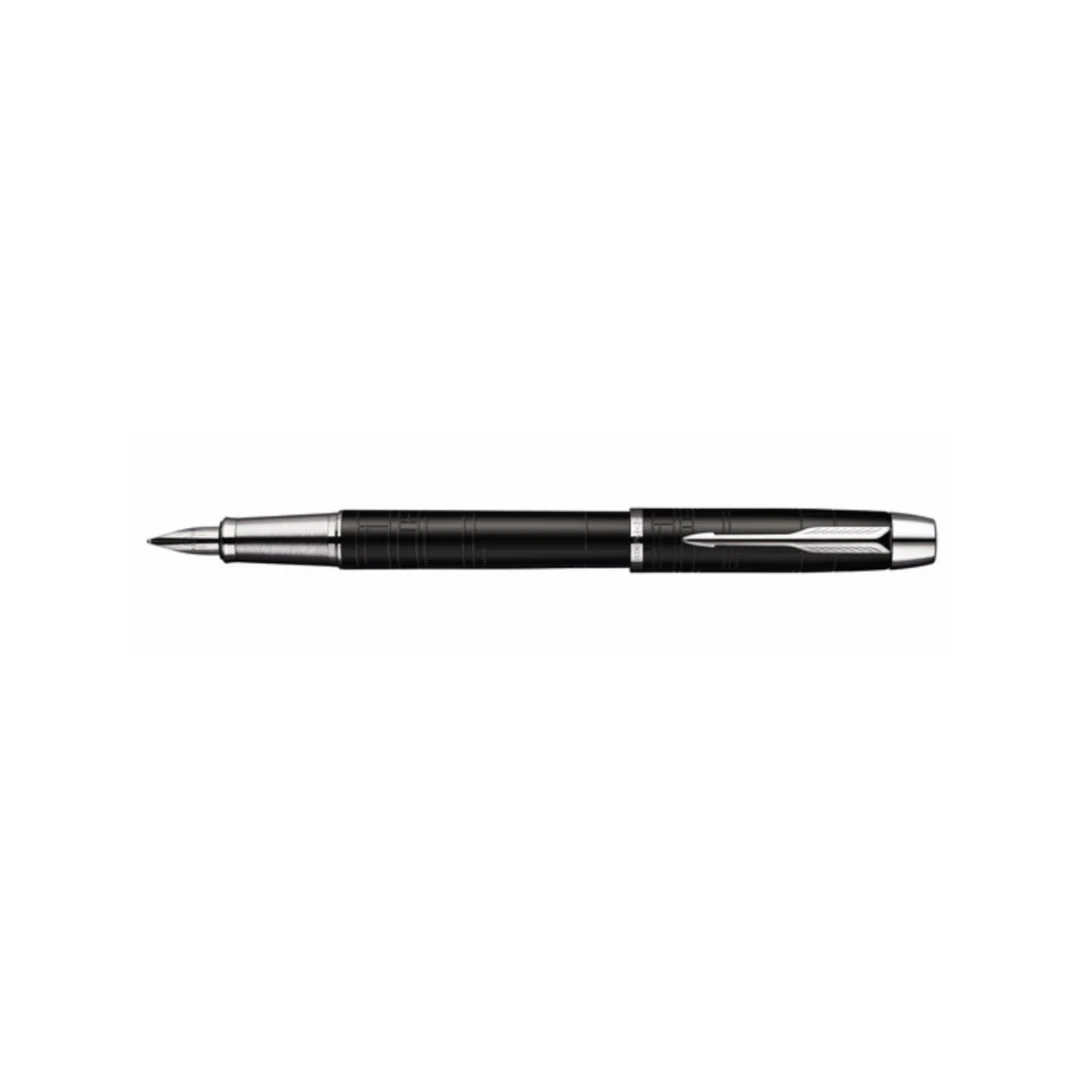 Parker IM Premium Fountain Pen - Matte Black with Chrome Trims - Image 3