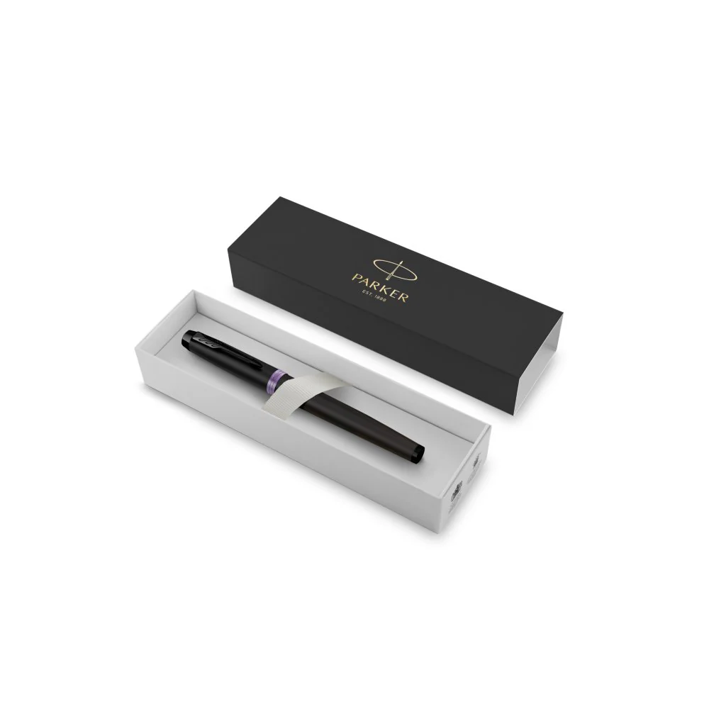 Parker IM PROFESSIONAL Vibrant Ring Rollerball Pen Amethyst Purple - Image 9