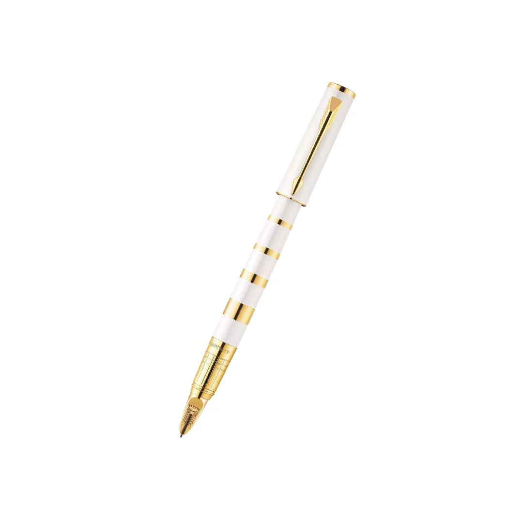 Parker Ingenuity Small Pearl & Metal Gold Trim 5th Technology Pen