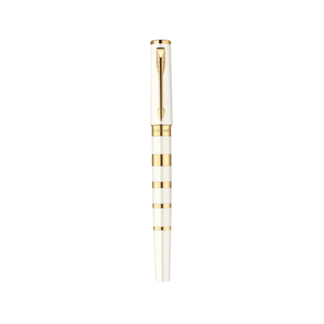 Parker Ingenuity Small Pearl & Metal Gold Trim 5th Technology Pen - Image 3