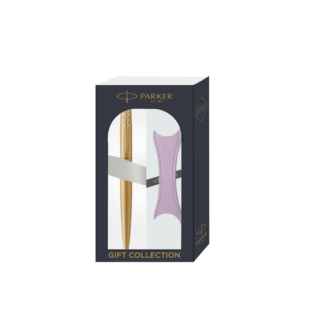 Parker Jotter XL Ballpoint Pen Gift Set - Monochrome Gold with Gold Trim with Magnetic Clip - Image 3