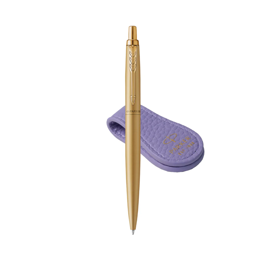 Parker Jotter XL Ballpoint Pen Gift Set - Monochrome Gold with Gold Trim with Magnetic Clip - Image 6