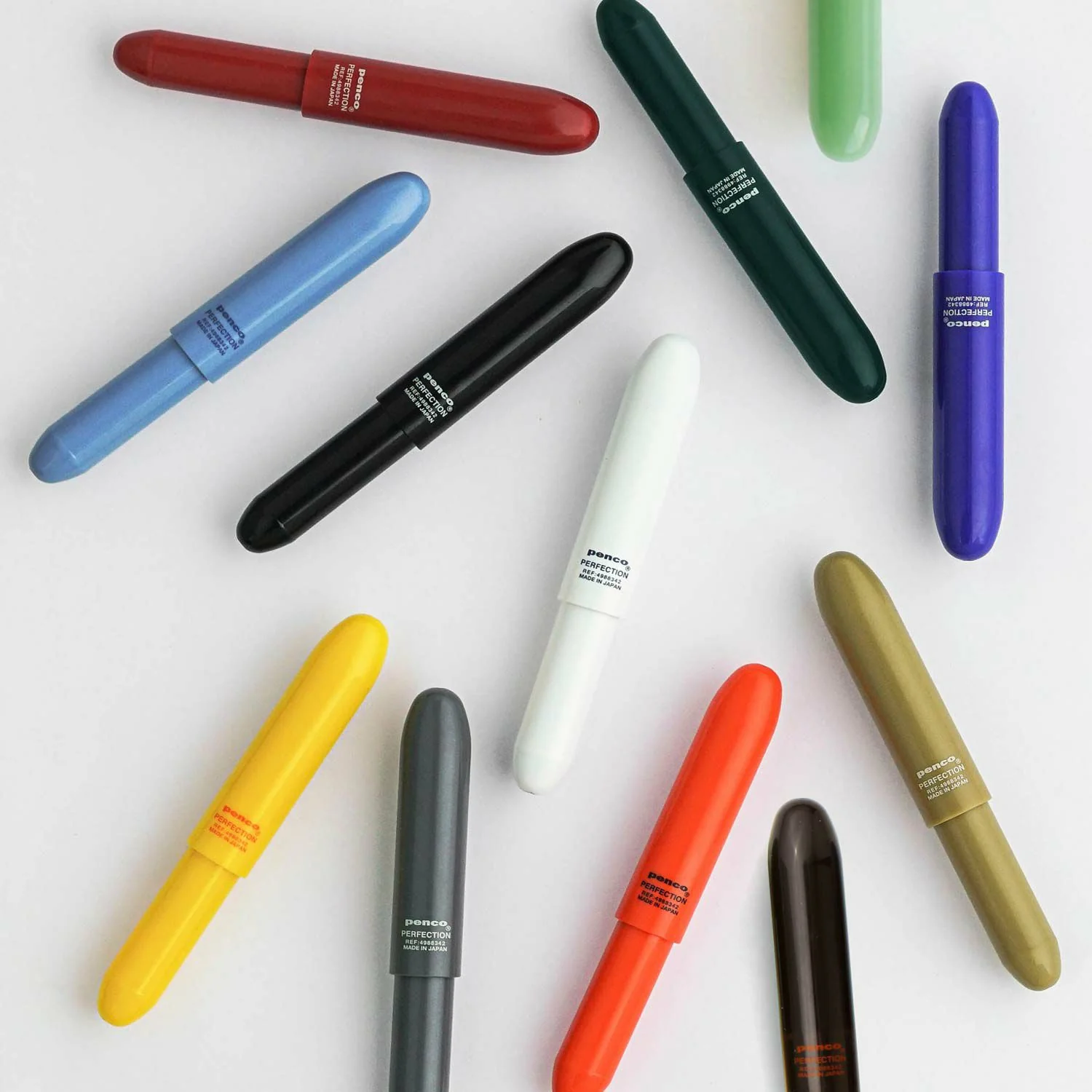 Penco Bullet Ballpoint Pen Light - Dark Green - Image 3