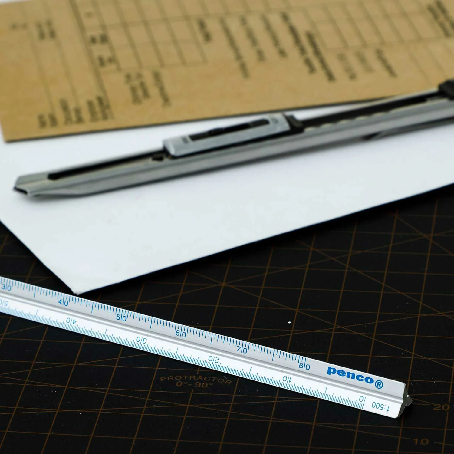 Penco Drafting Scale Ruler - Silver - Image 2