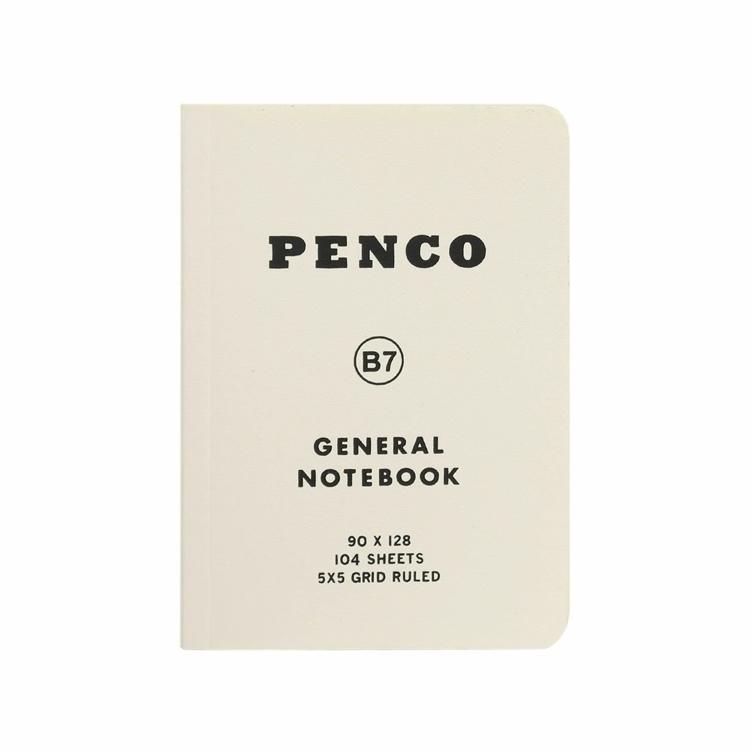 Penco Soft PP Notebook B7 Grid - White