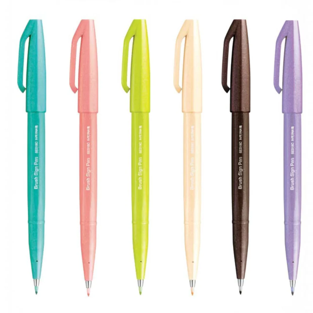Pentel Brush Sign Pen - All 36 colors - Image 3