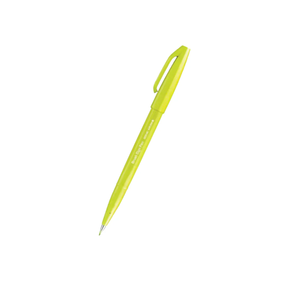 Pentel Brush Sign Pen - ‎Lime Green