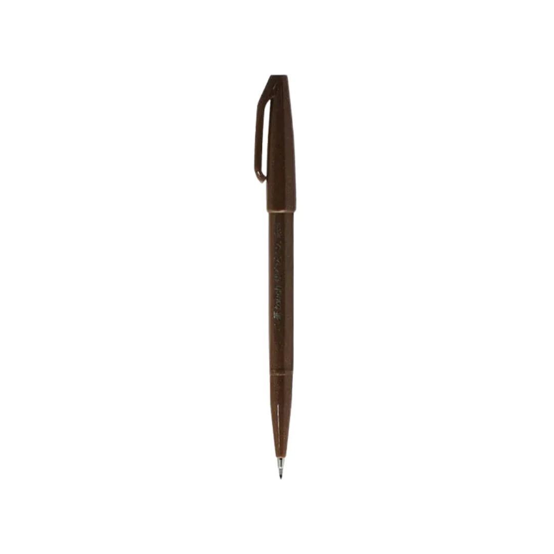Pentel Touch Brush Sign Pen Brown - Image 3