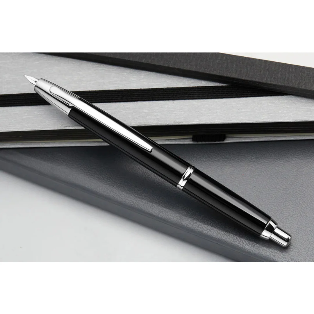 Pilot Capless Decimo Fountain Pen - Black with 18K Gold Rhodium-plated Broad Nib - Image 7