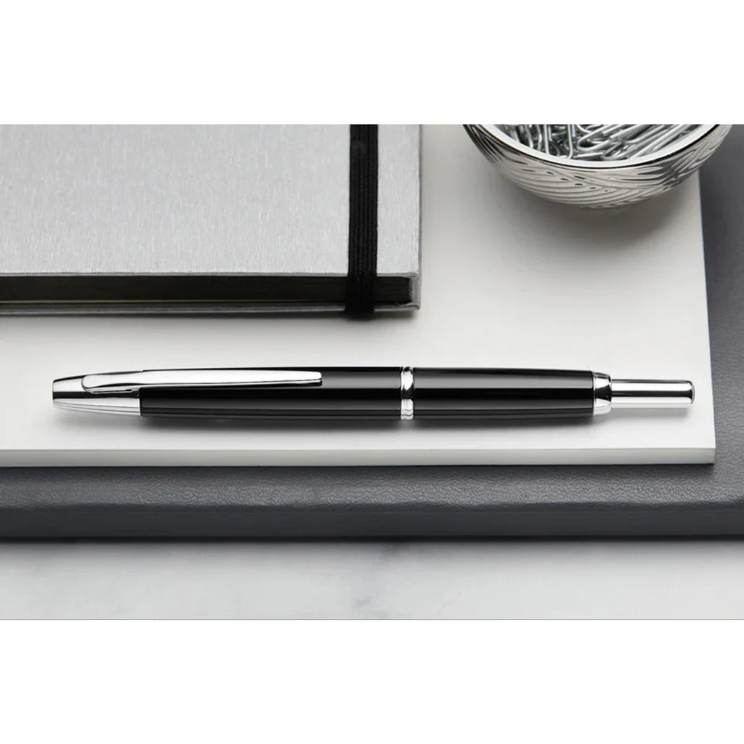 Pilot Capless Decimo Fountain Pen - Black with 18K Gold Rhodium-plated Broad Nib - Image 9