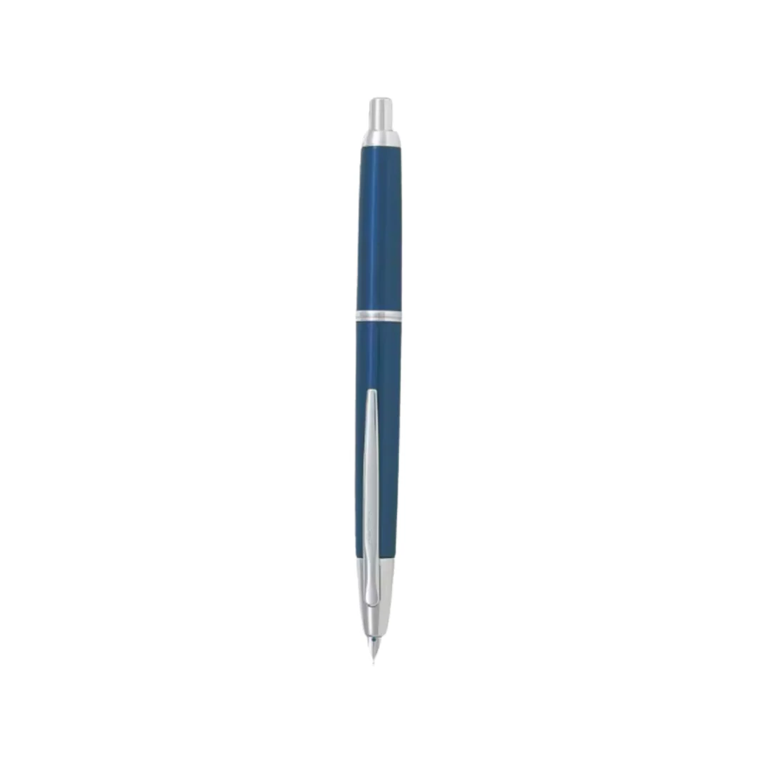 Pilot Capless Decimo Fountain Pen - Blue with 18K Gold Rhodium-plated Broad Nib - Image 2