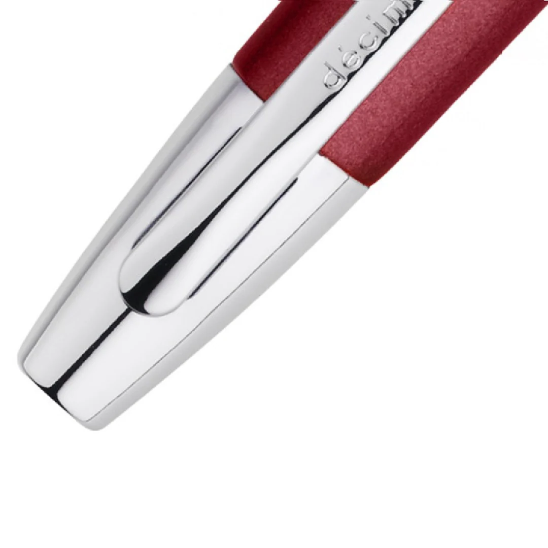 Pilot Capless Decimo Fountain Pen - Red with 18K Gold Rhodium-plated Broad Nib - Image 6