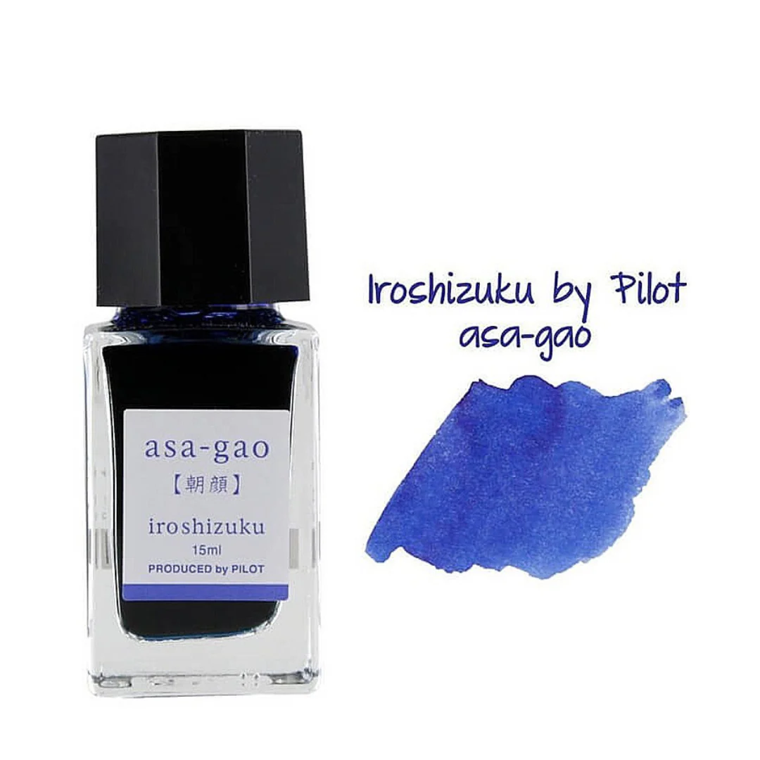 Pilot Iroshizuku 15ml Ink Bottle - Asa-gao (Dark Blue) - Image 2