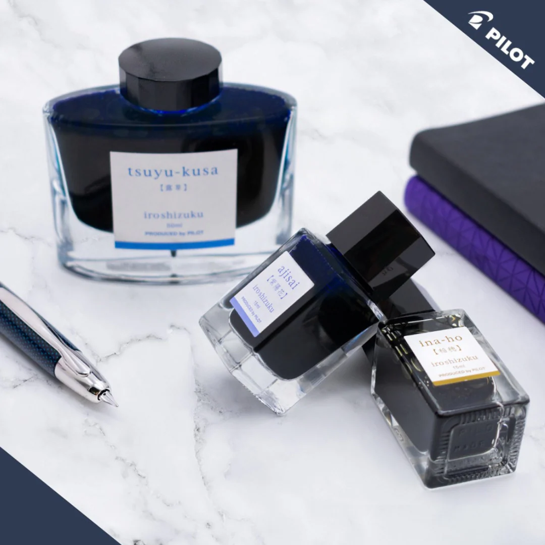 Pilot Iroshizuku 15ml Ink Bottle - Fuyu-syogun (Light Cool Gray) - Image 7