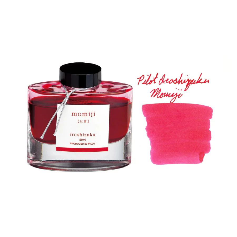 Pilot Iroshizuku 50ml Ink Bottle Fountain Pen Ink - Momiji (Autumn Leaves)