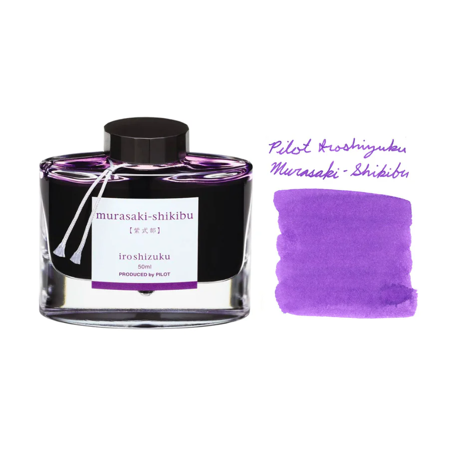 Pilot Iroshizuku 50ml Ink Bottle Fountain Pen Ink - Murasaki-Shikibu (Purple)