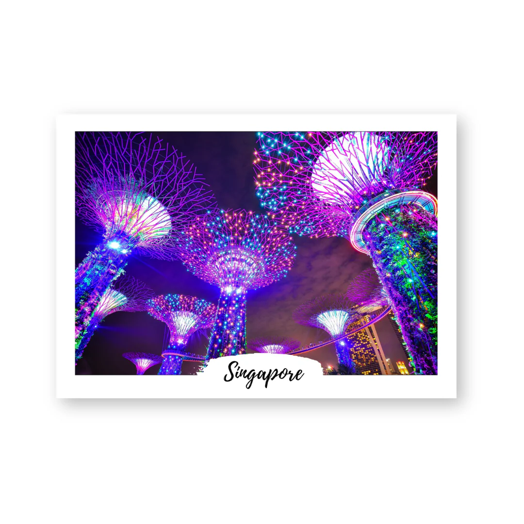 Postcard - Supertree, night