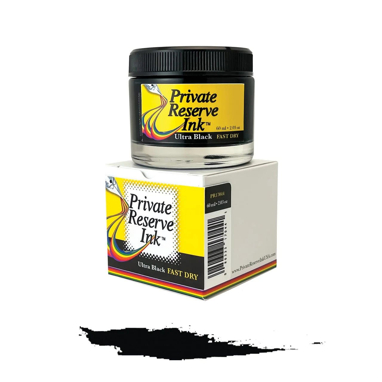 Private Reserve 60ml Ink Bottle Ultra Black, FAST DRY