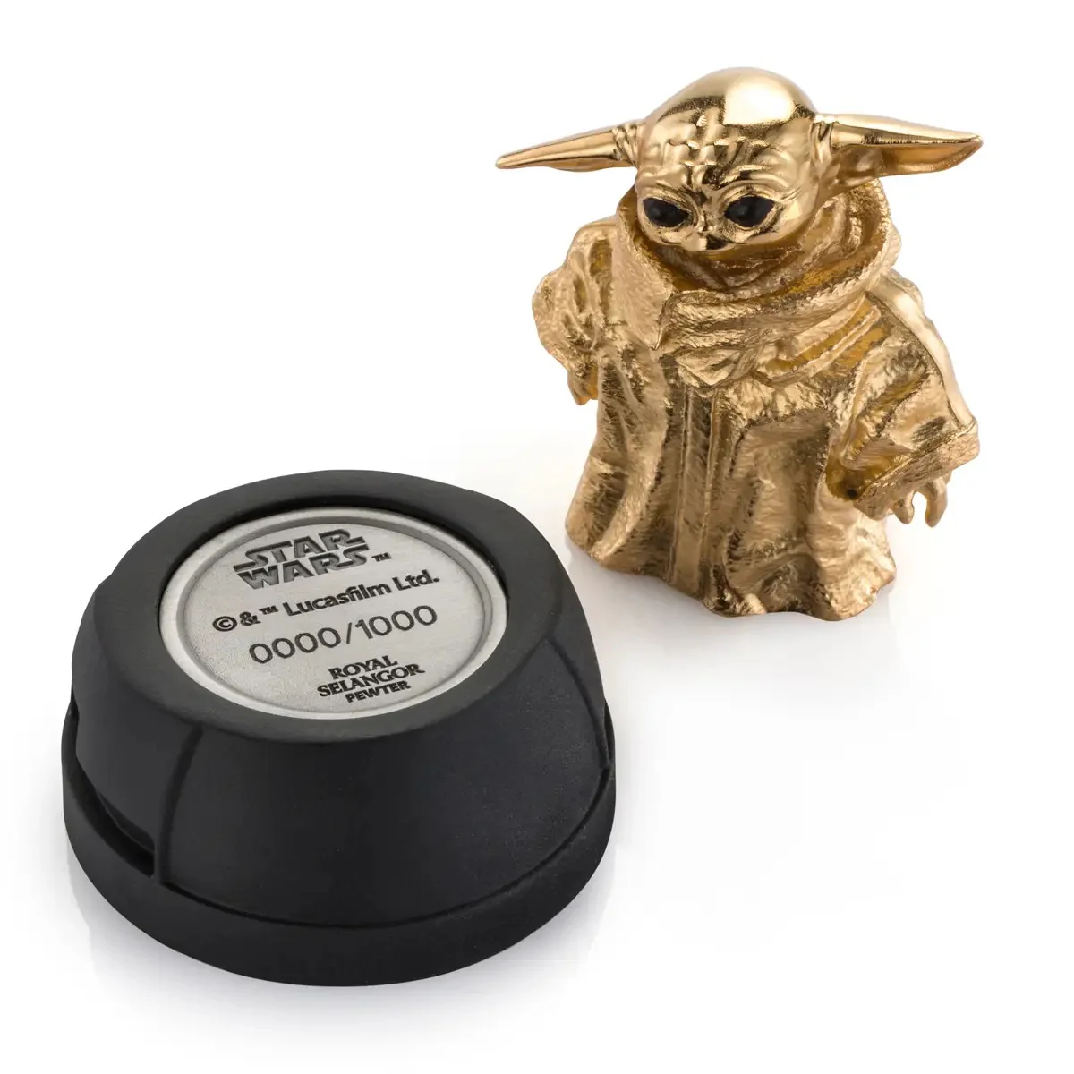 Royal Selangor Starwars Figurine - Limited Edition Gilt Grogu - Image 7