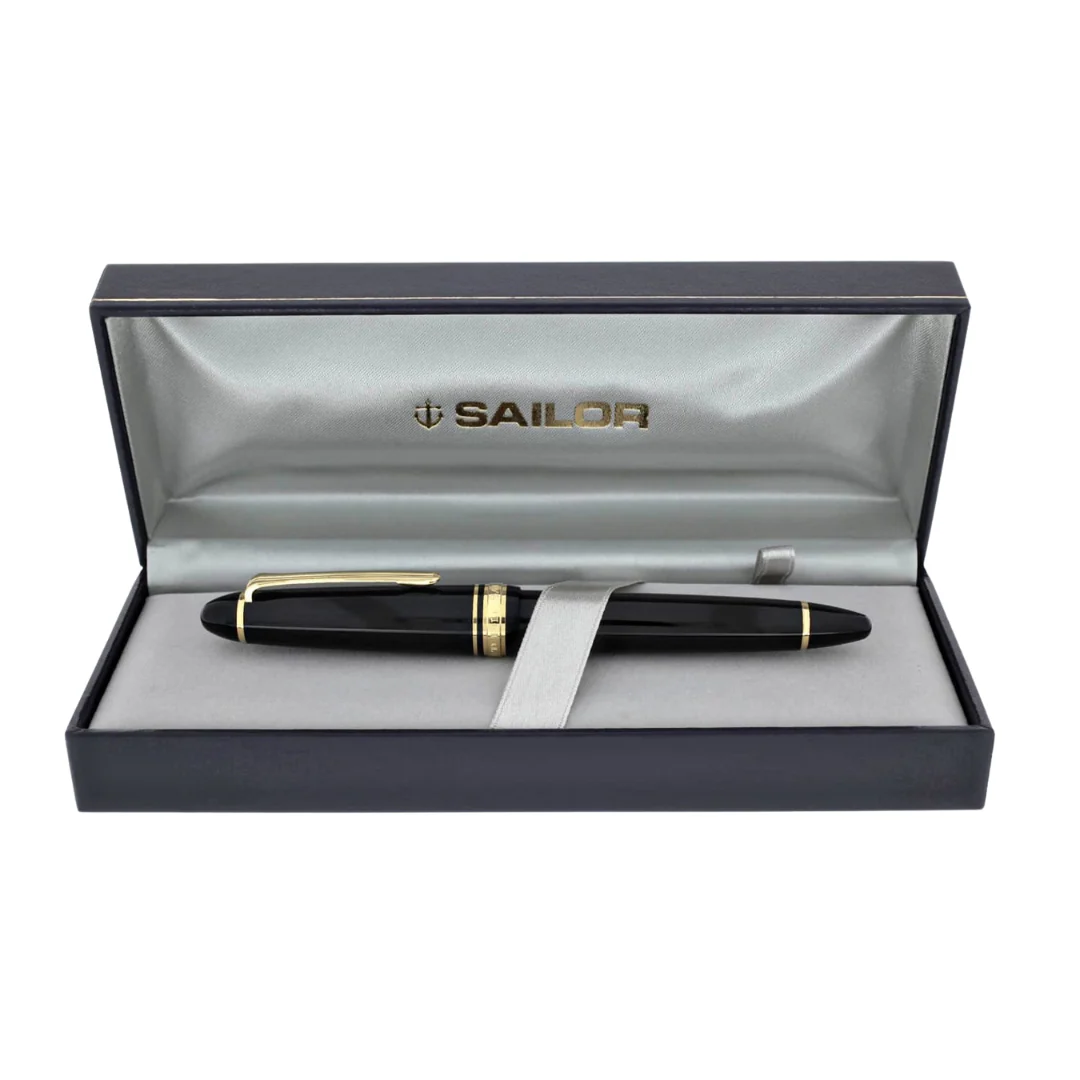 Sailor 1911L 21k Nib Fountain Pen - Lefty Black with Gold Accent [Pre-Order] - Image 7