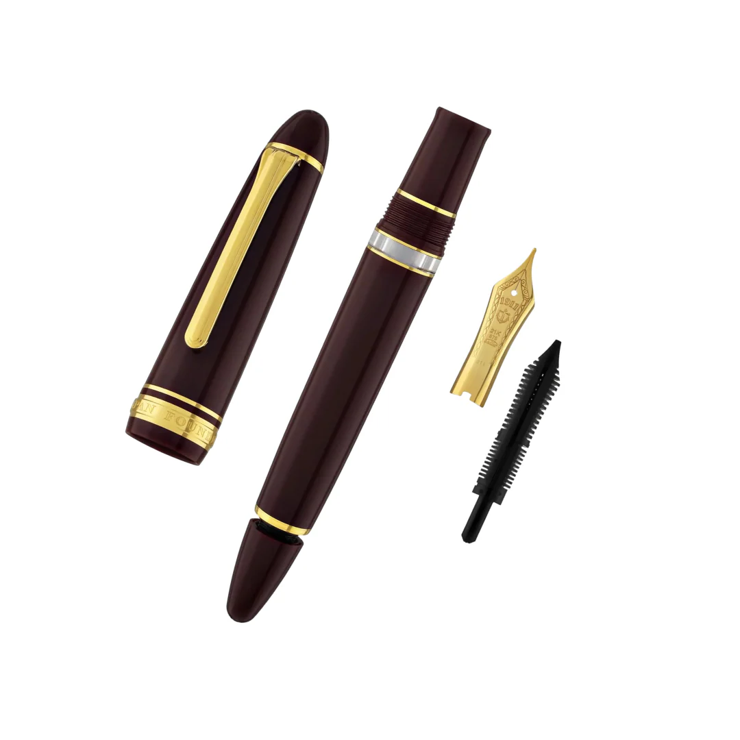 Sailor 1911L 21k Nib Fountain Pen - Realo Maroon with Gold Accent [Pre-Order] - Image 7