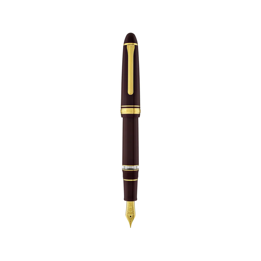Sailor 1911L 21k Nib Fountain Pen - Realo Maroon with Gold Accent [Pre-Order] - Image 8