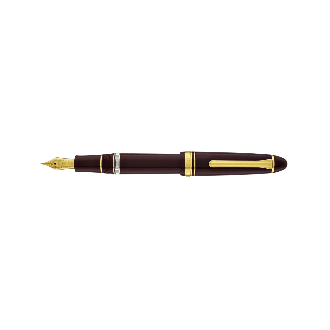 Sailor 1911L 21k Nib Fountain Pen - Realo Maroon with Gold Accent [Pre-Order] - Image 9