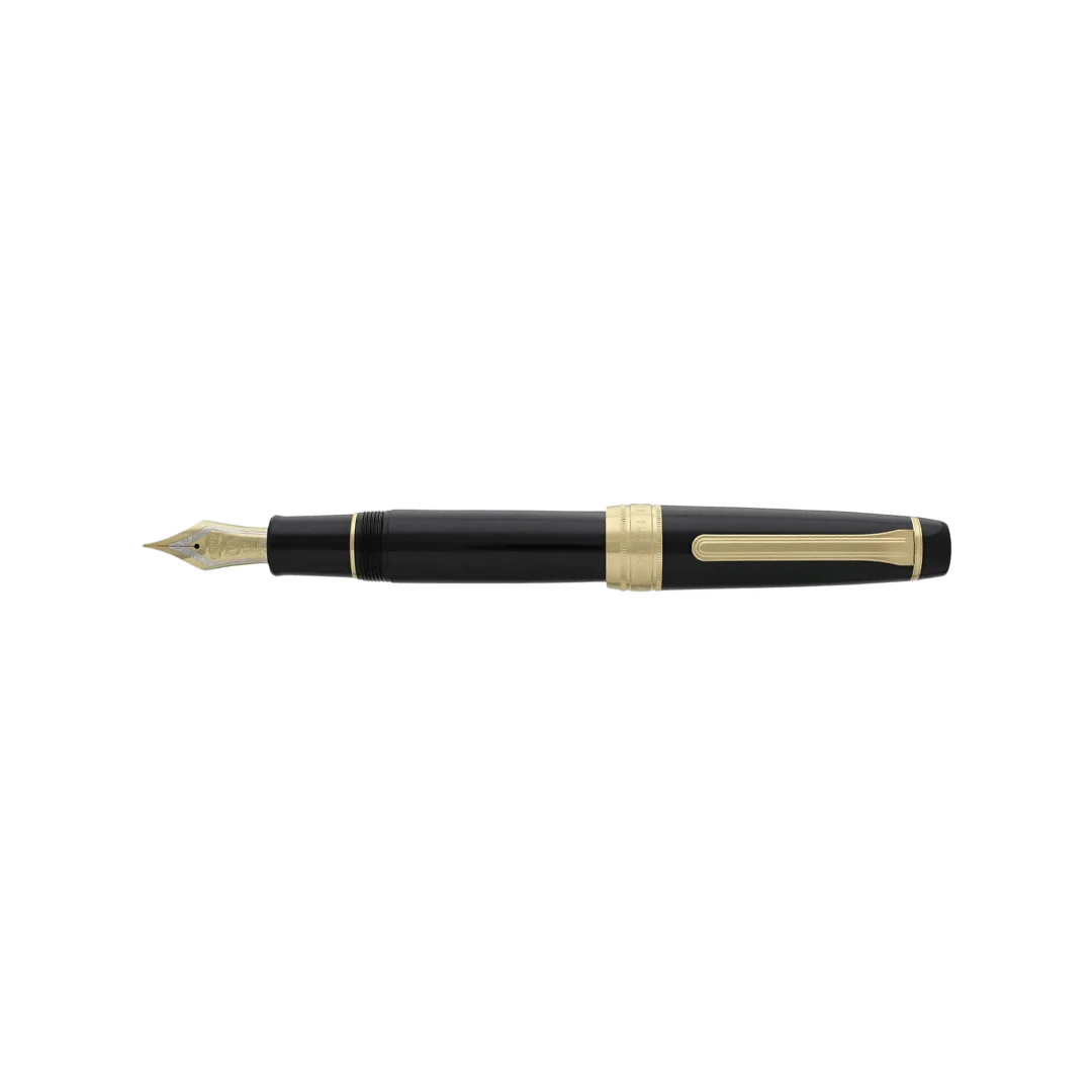Sailor King of Pens Professional Gear 21k Nib Fountain Pen - Black with Gold Accent [Pre-Order] - Image 5