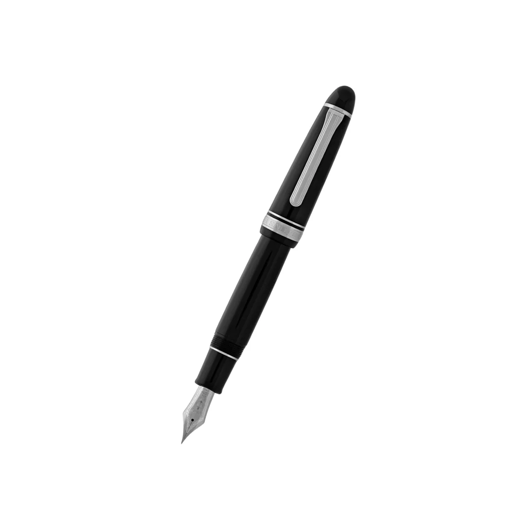 Sailor King of Pens Professional Gear 21k Nib Fountain Pen - Black with Rhodium Accent [Pre-Order]