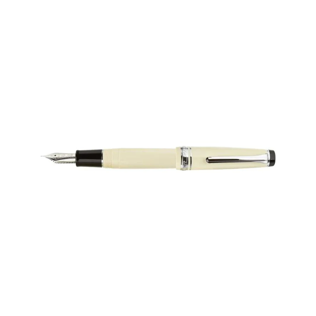 Sailor Professional Gear 21k Nib Fountain Pen - Ivory with Rhodium Accent [Pre-Order] - Image 4