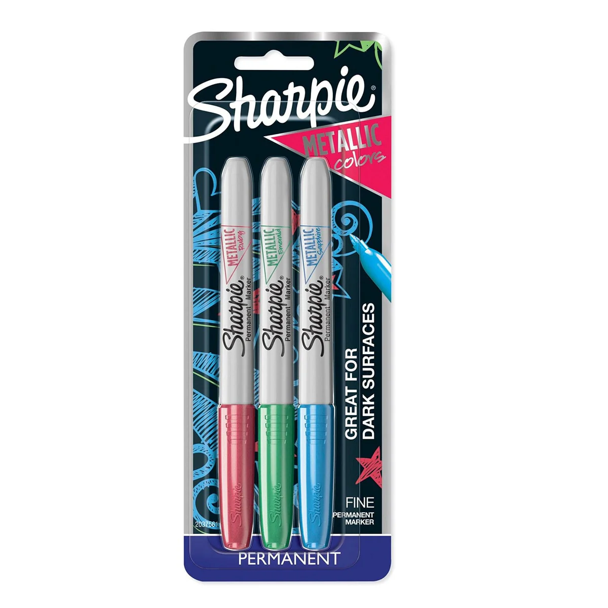 Sharpie® Fine Metallic Markers Set of 3