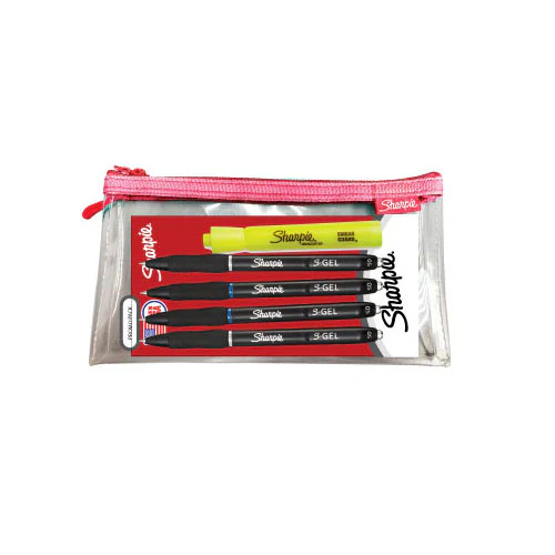 Sharpie S-Gel Pen (Pack of 4) & Tank Highlighter with Case