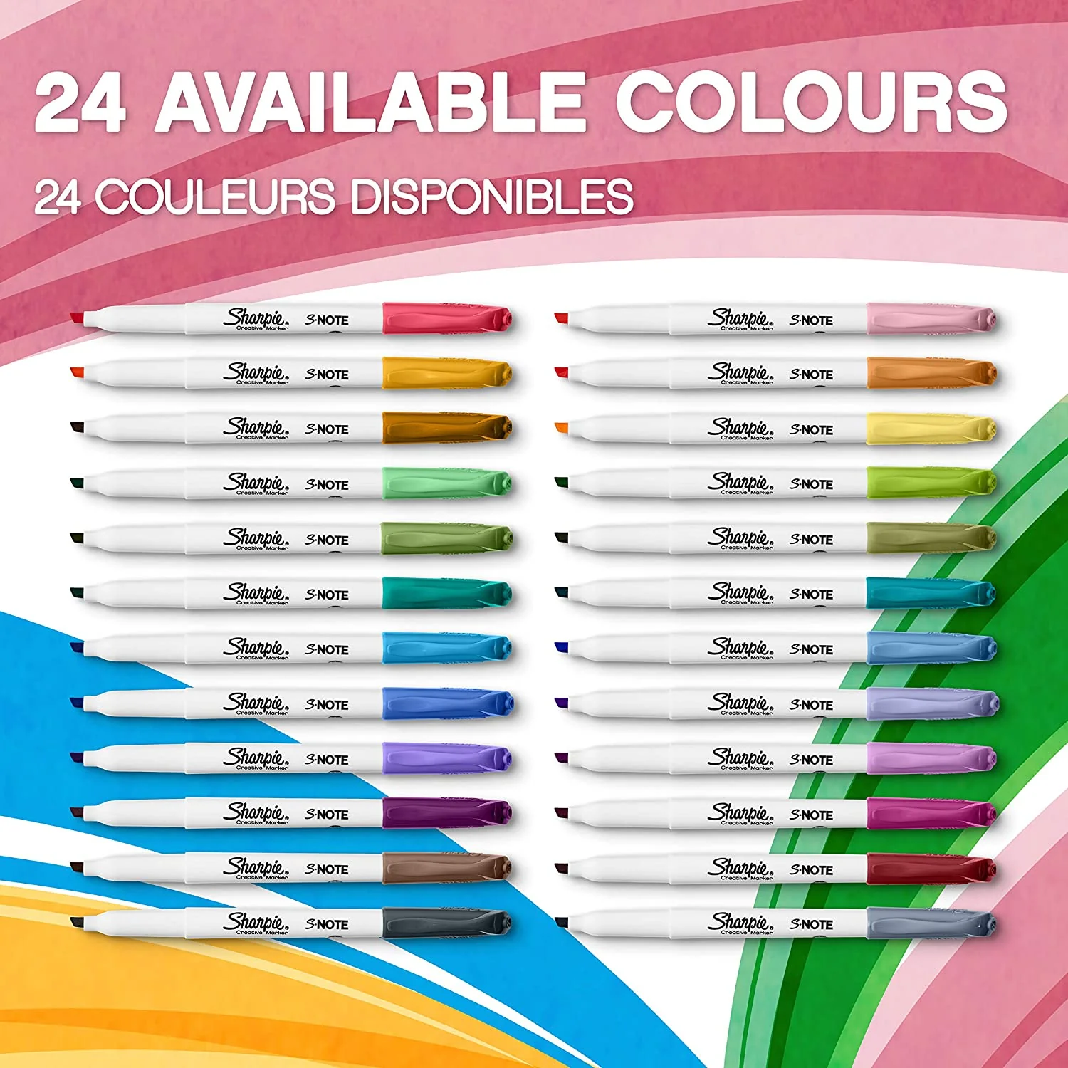 Sharpie S-Note Chisel Tip Creative Markers (Pack of 4) - Image 4