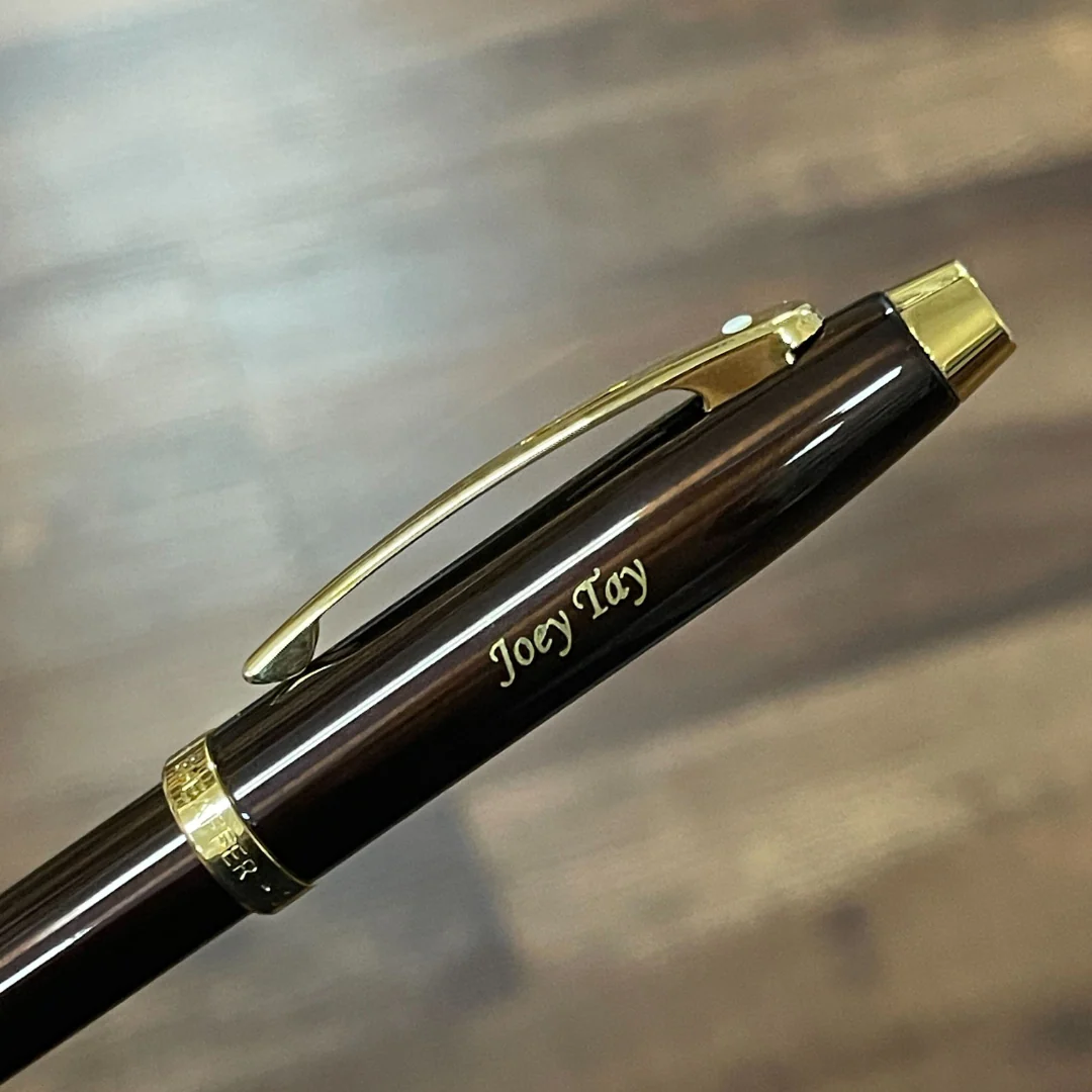 Sheaffer 100 E9370 Glossy Coffee Brown With PVD Gold-Tone Trim Rollerball Pen (WW30) - Image 9