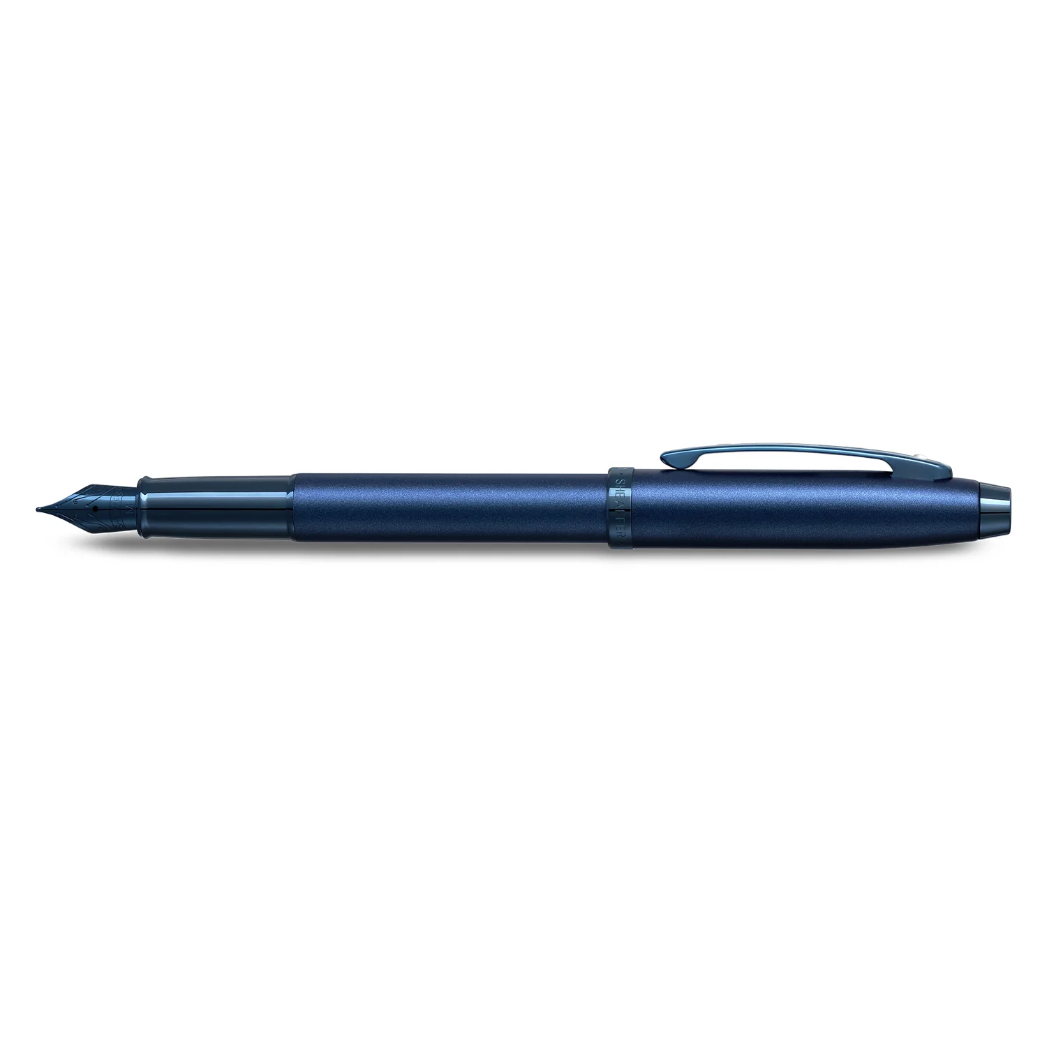Sheaffer 100 E9371 Satin Blue With PVD Blue Trims Fountain Pen (WW30) - Image 6